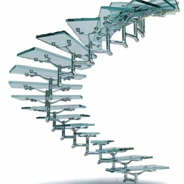 Стеклянные лестницы – воздушные конструкции